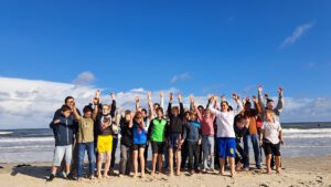 Klassenfoto 6c am Strand