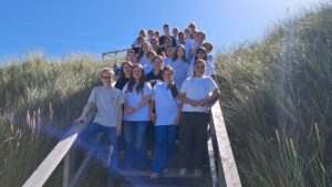 Klassenfoto 6d Treppe